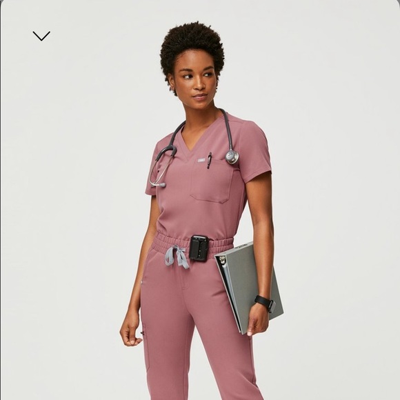 ISO FIGS Mauve High Rise Zamora & Catarina size S